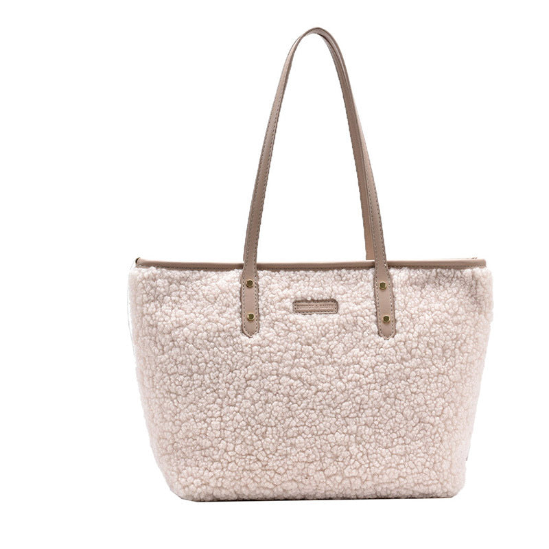 Lambskin Armpit Tote Bag – Large Capacity Fashion Handbag