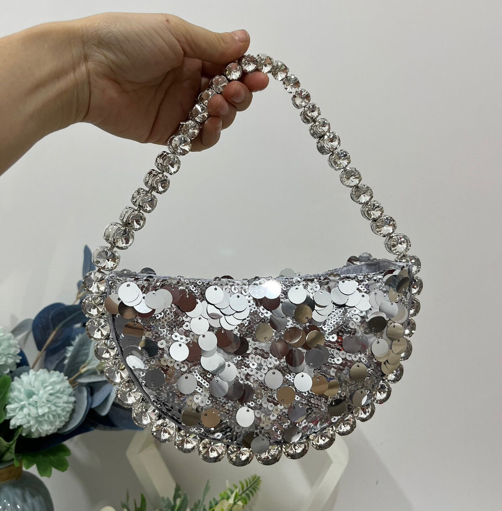 Diamond Rhinestone Evening Bag – Women's Glam Clutch Purse