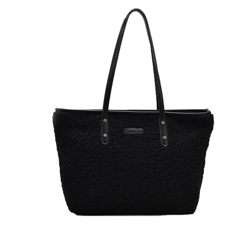 Lambskin Armpit Tote Bag – Large Capacity Fashion Handbag