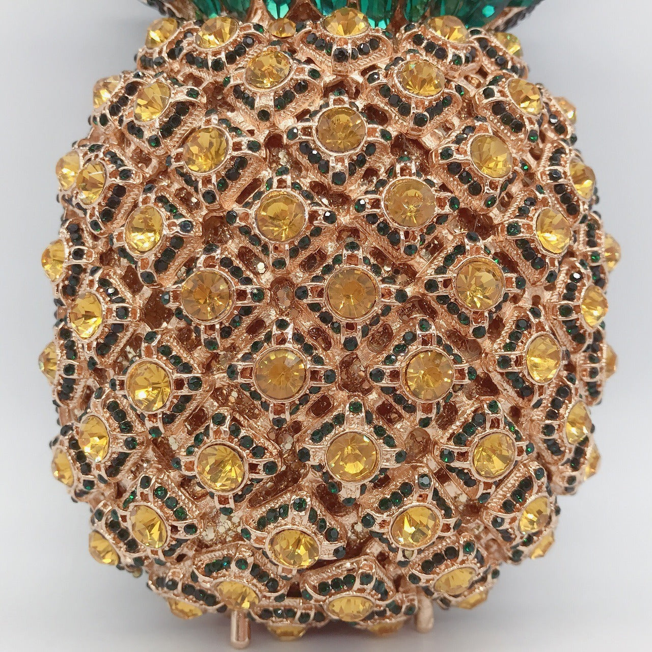 Pineapple Diamond Clutch Bag – Fruit Banquet Evening Purse