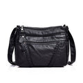 Large capacity shoulder messenger bag ladies backpack middle-aged soft leather mother bag