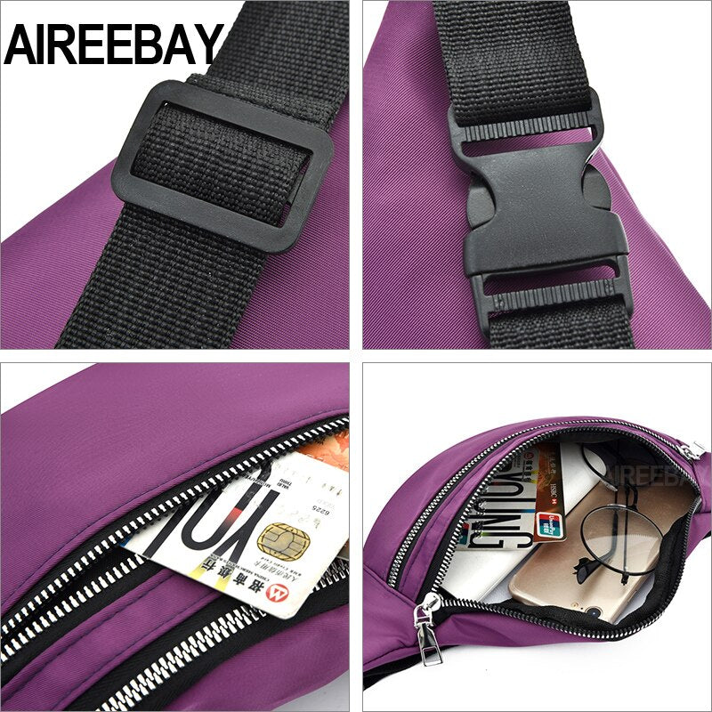 Waterproof Fanny Pack – Women's Waist Bum Bag Travel Bag