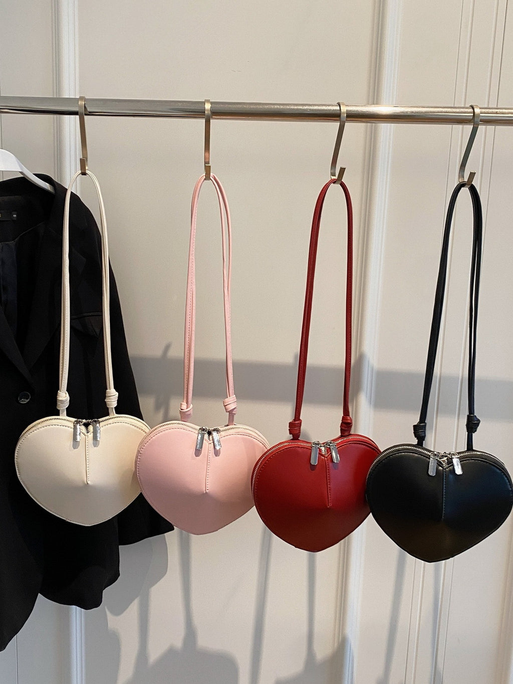 Heart Shape Crossbody Bag – Mini Saddle Bag for Women