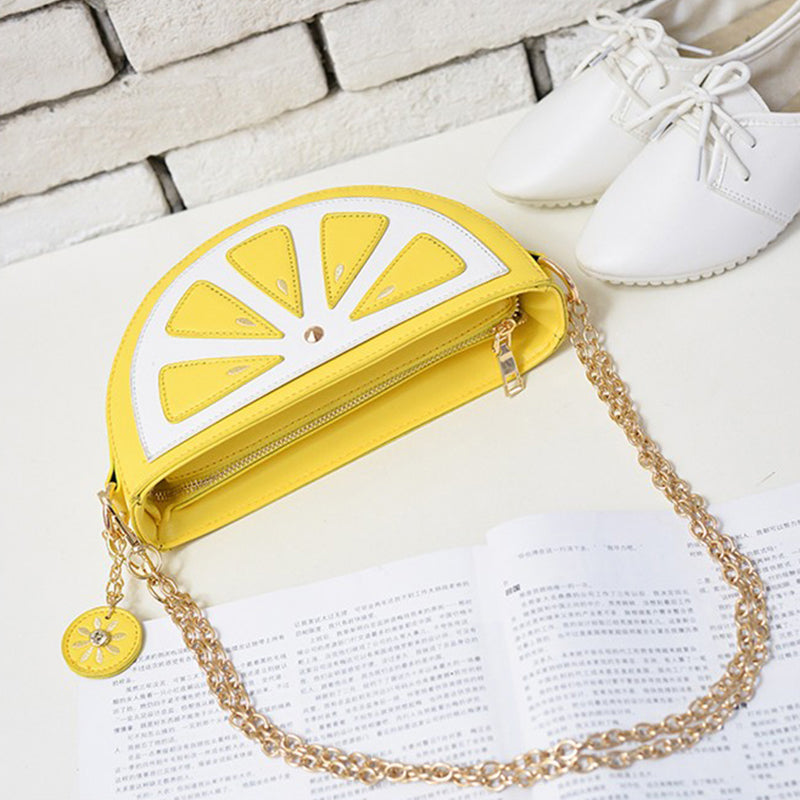 Fruit Handbags Watermelon Bag Pocket Lemon Shoulder Bags Cartoon Crossbody Bags