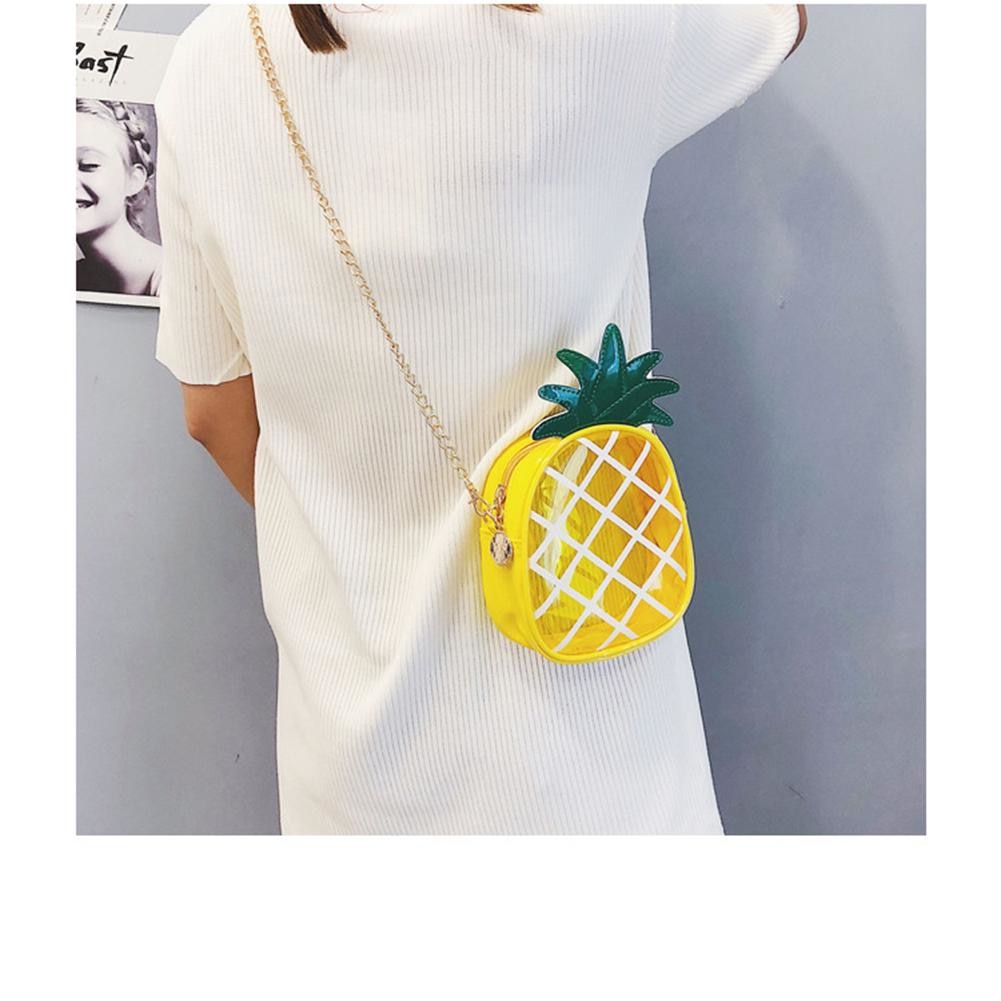 Pineapple Shape Chain Convenient Messenger Shoulder Bag For Female Hand Bags