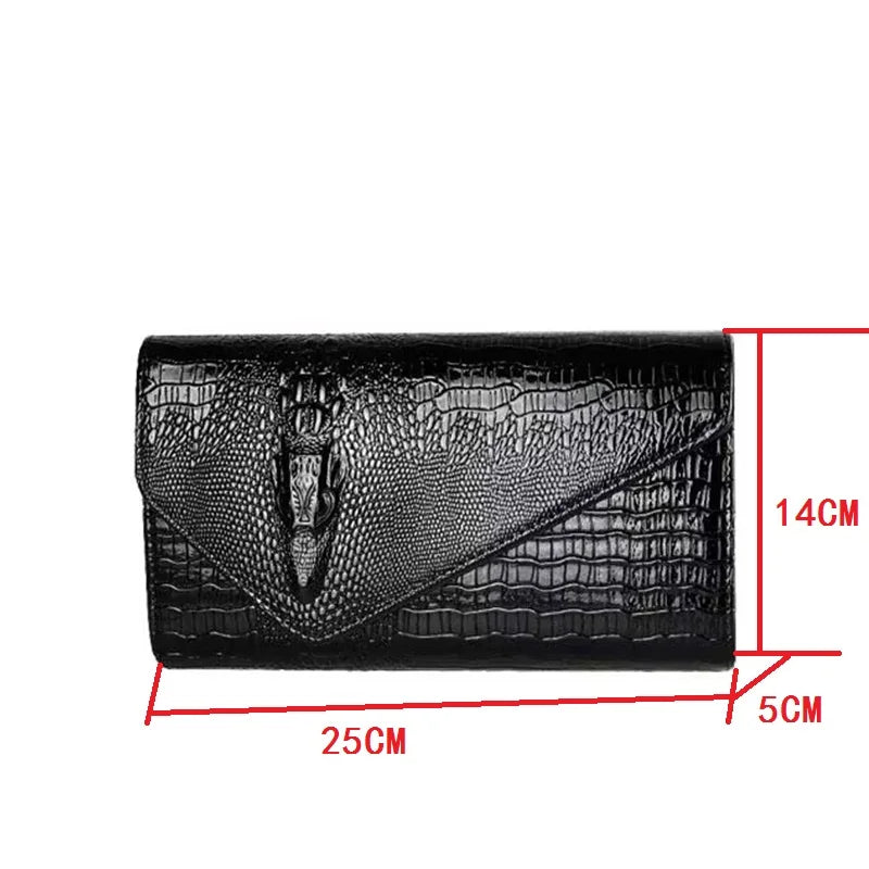 Snakeskin Chain Shoulder Bag – Korean Fashion Crossbody Bag