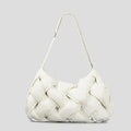 Fashion Woven Padded Women Shoulder Bags Designer Nylon Down Cotton Crossbody Bags Casual Hobos Puffer Bag Large Tote Bag