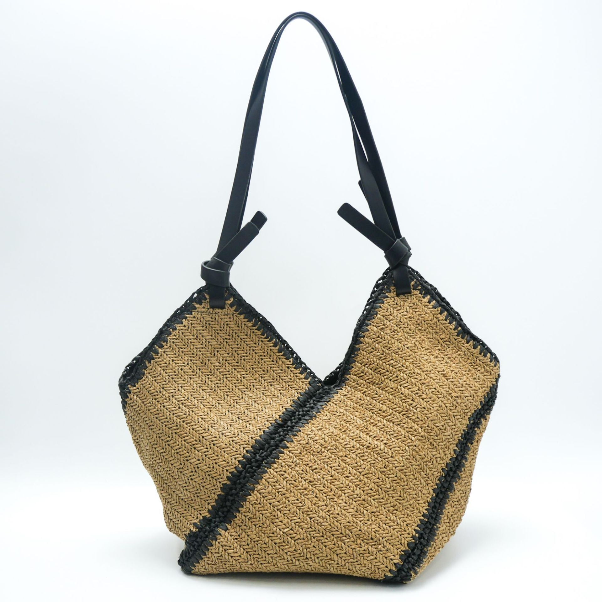 Woven Straw Beach Tote Bag – Large Capacity Shoulder Bag