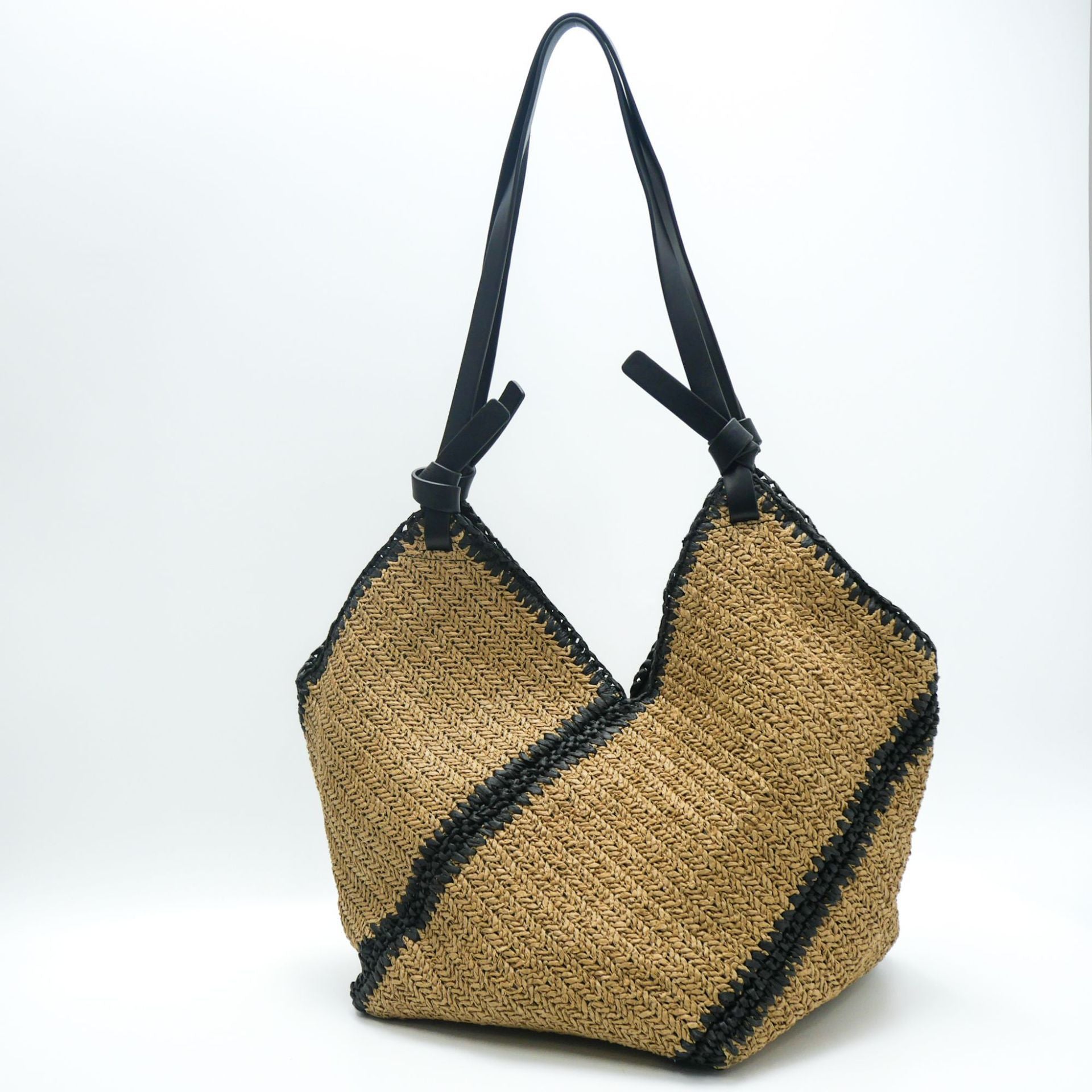 Woven Straw Beach Tote Bag – Large Capacity Shoulder Bag