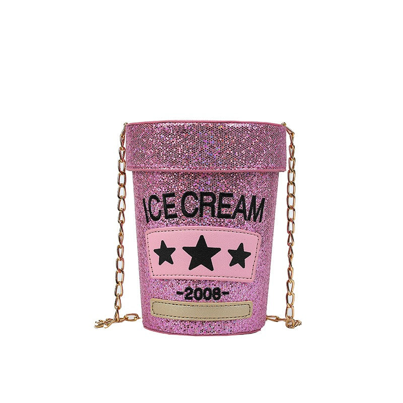 Sequin Laser Round Crossbody Bag – Women's Mini Circle Purse