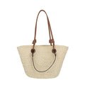 Straw woven bag for women large capacity single shoulder tote bag