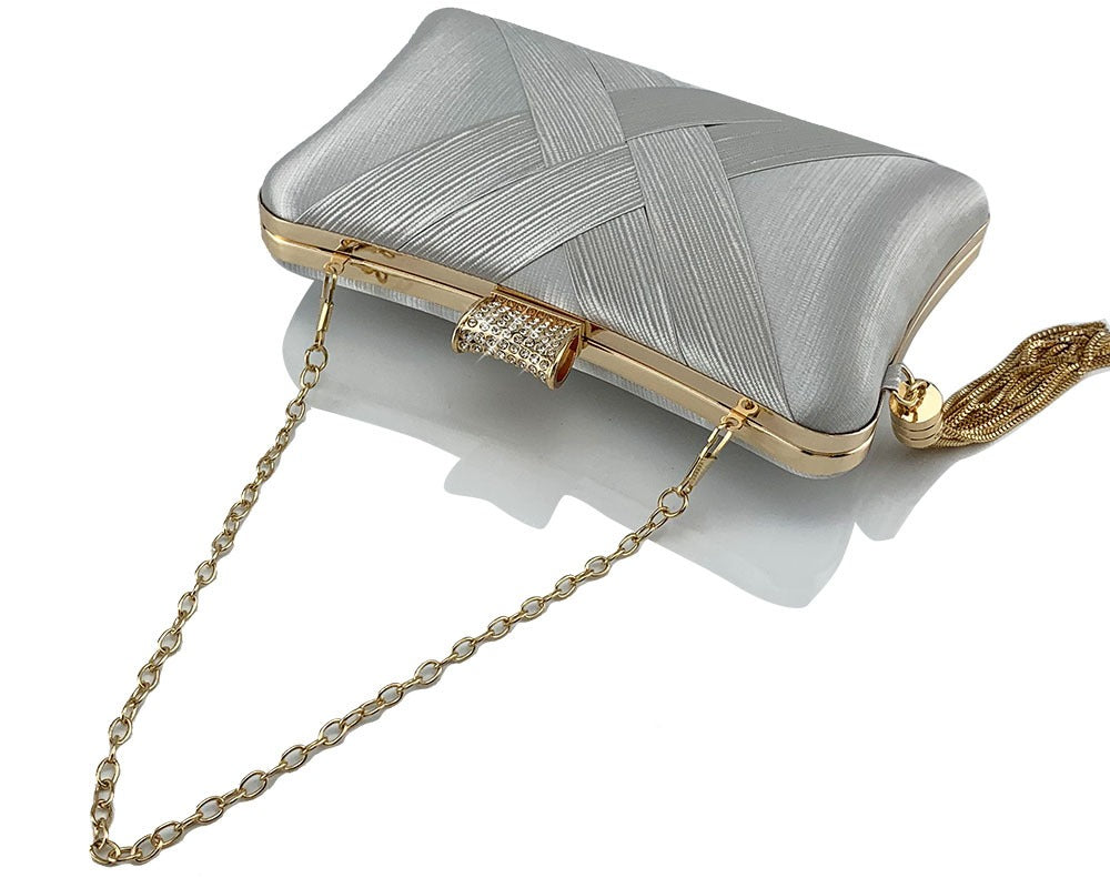 Diamond Tassel Banquet Bag – Evening Shoulder Clutch