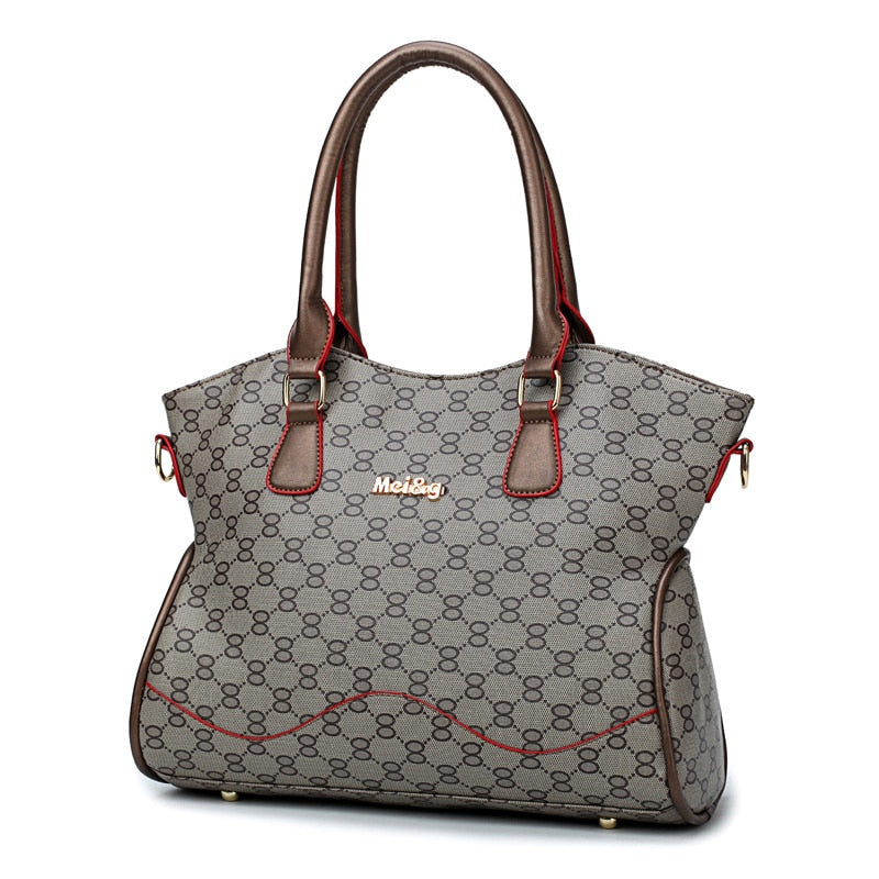 Large PU Leather Handbag Set – Women's Messenger Bag