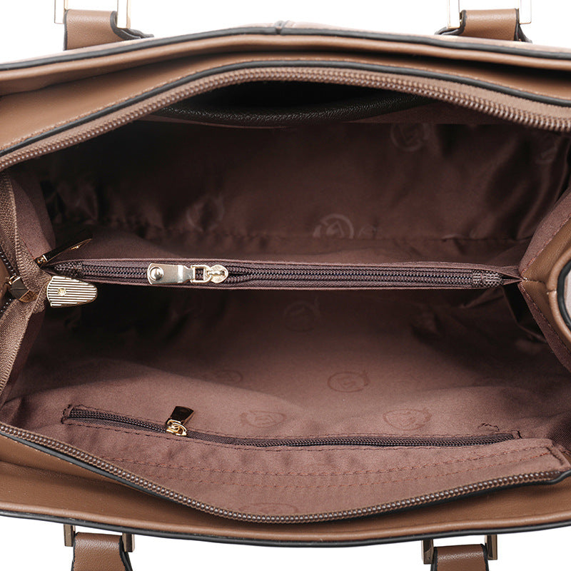 Mid-Aged Women's Bag Elegant Mother's Handbag Lady's Tote Bag