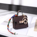 Mini Bag Keychain Pendant with Wrist Strap Multi-functional Small Bag