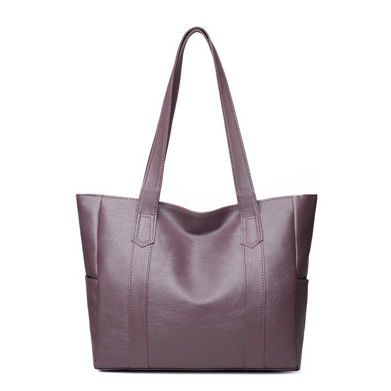 Single shoulder tote bag simple and versatile handbag