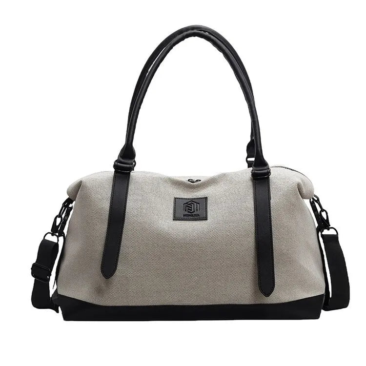 Contrast Weekend Travel Bag – Large Duffle Bag for Women