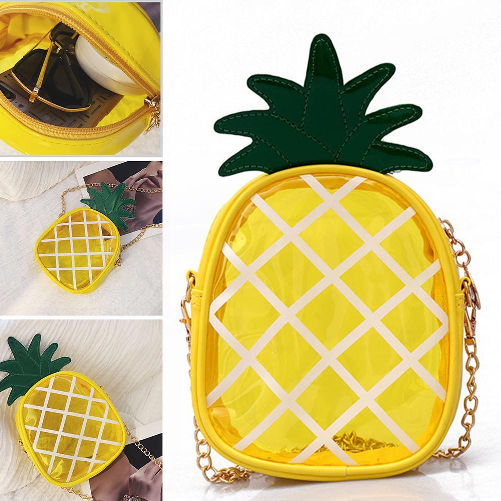 Pineapple Shape Chain Convenient Messenger Shoulder Bag For Female Hand Bags