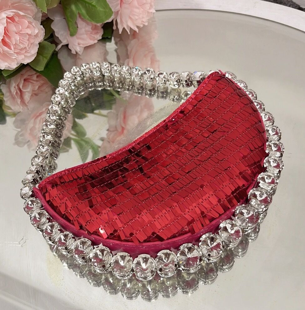 Diamond Rhinestone Evening Bag – Women's Glam Clutch Purse