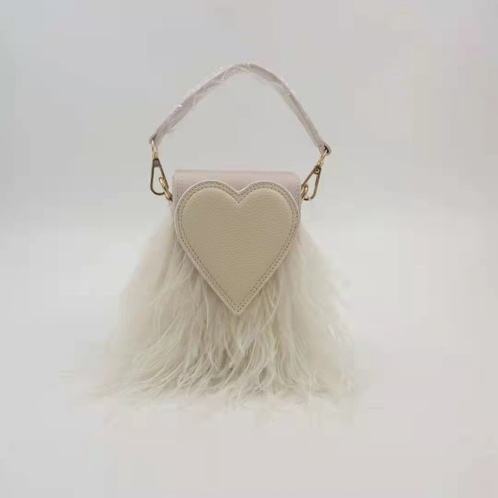 Ostrich Feather Evening Bag – Luxury Party Clutch for Women