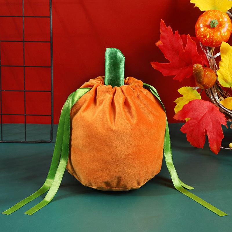 Halloween Gift Bags Pumpkin Bags Party Candy Bags Decorative Candy Bags Velvet Bags