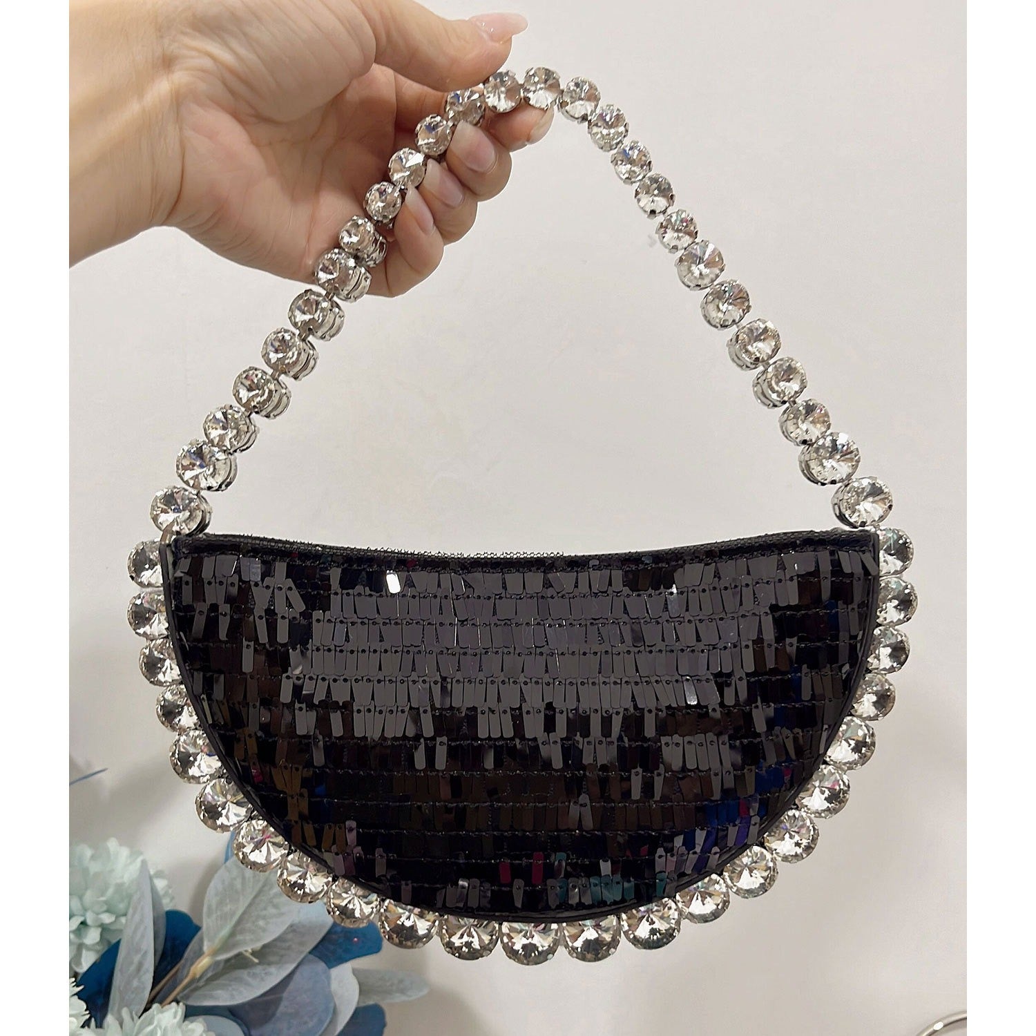Diamond Rhinestone Evening Bag – Women's Glam Clutch Purse