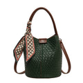 Handbag shoulder bag woven bucket bag