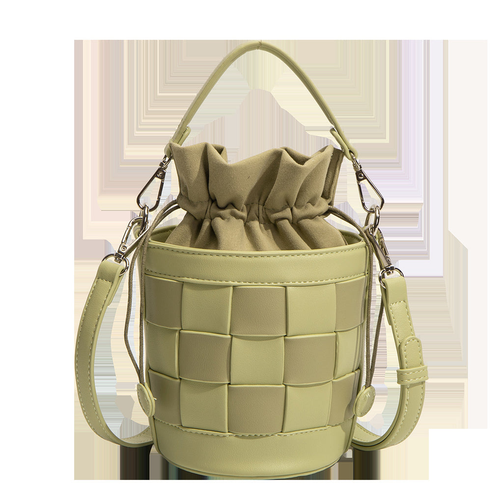 PU Leather Bucket Shoulder Bag – Casual Women's Handbag