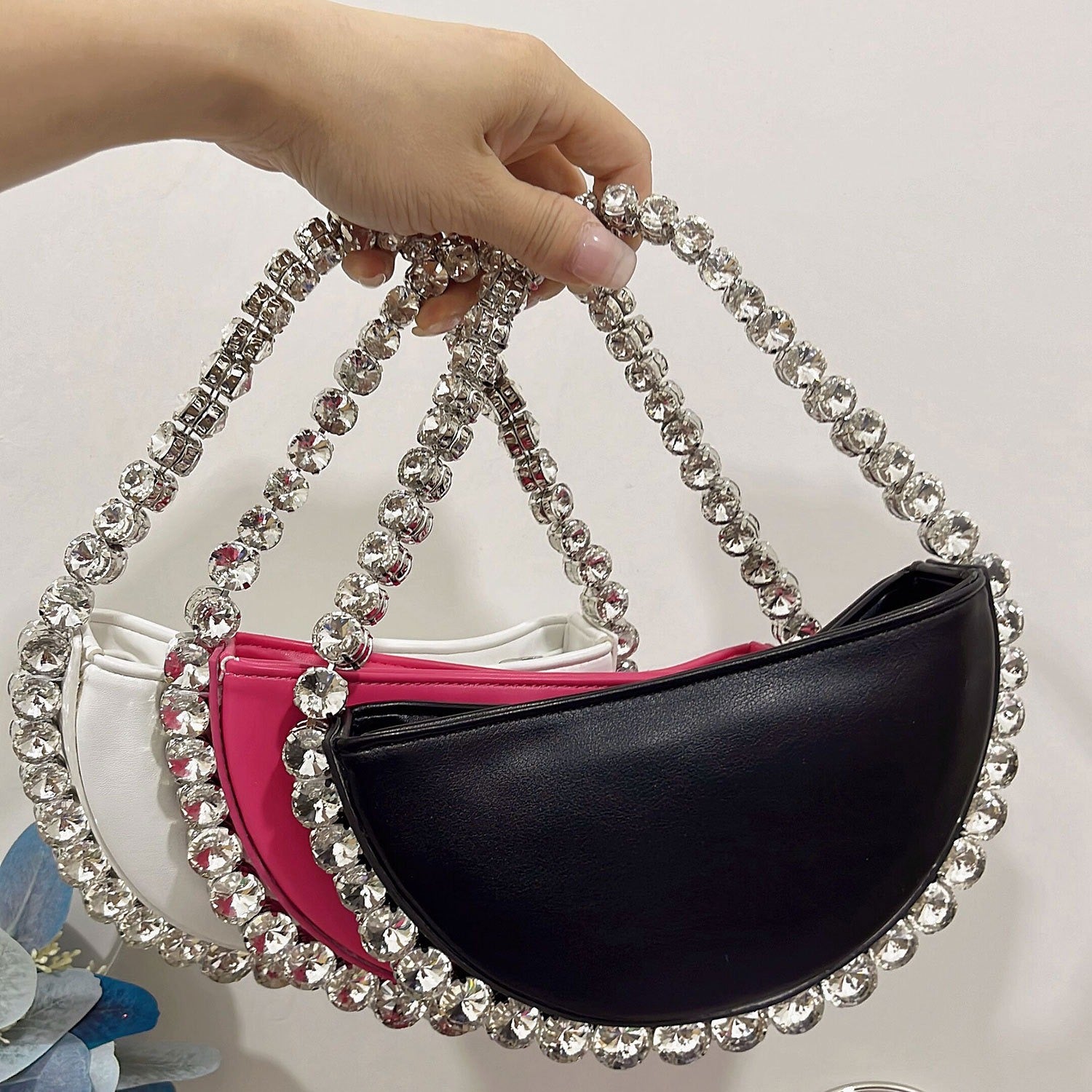 Diamond Rhinestone Evening Bag – Women's Glam Clutch Purse
