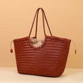 Large capacity woven bag for women