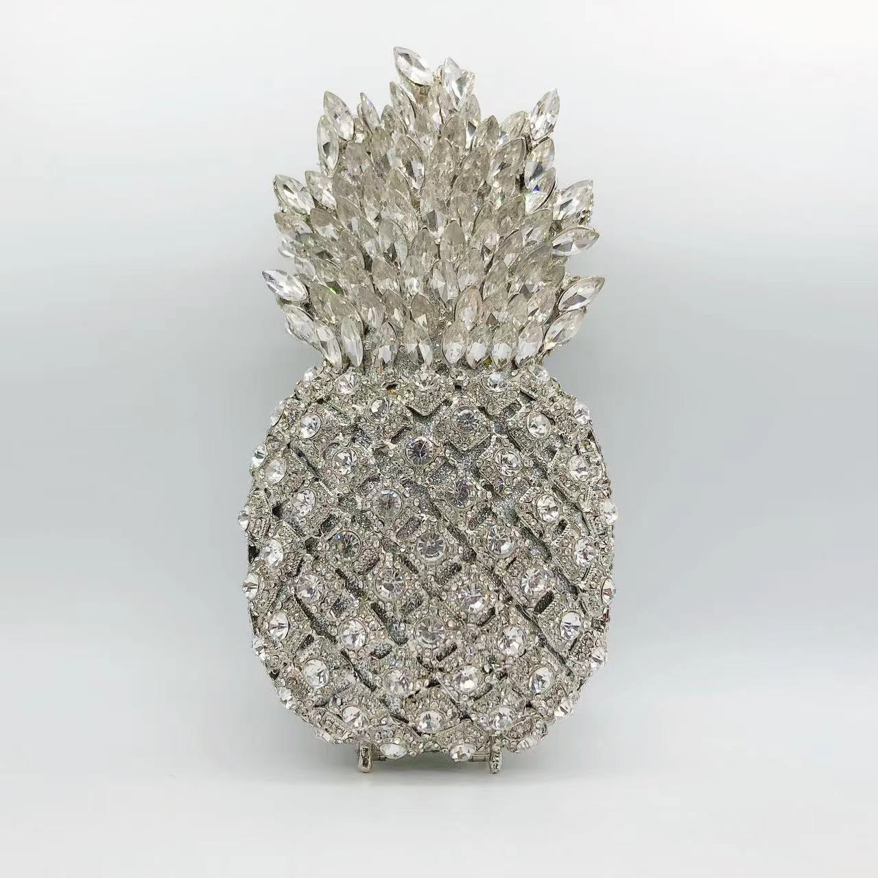 Pineapple Diamond Clutch Bag – Fruit Banquet Evening Purse