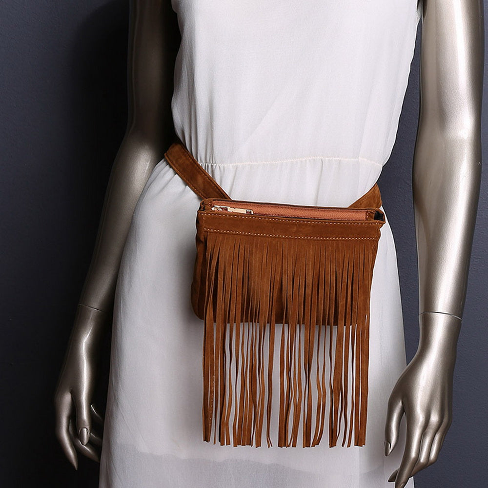Waist Packs Fashion Simple Design Bags Classic Trendy Waist Bags Vintage Tassel Bags