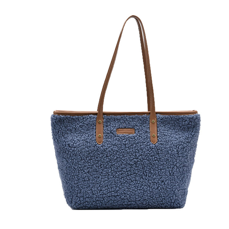 Lambskin Armpit Tote Bag – Large Capacity Fashion Handbag