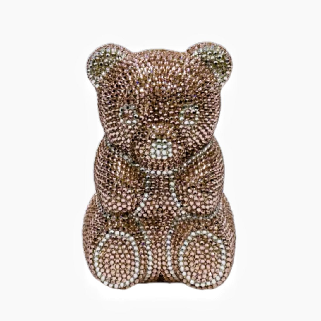 Little Bear Diamond Clutch – Luxury Animal Banquet Handbag