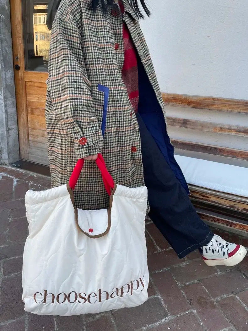 Down cotton jacket bag crossbody bag women's large capacity