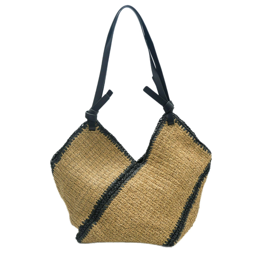 Woven Straw Beach Tote Bag – Large Capacity Shoulder Bag