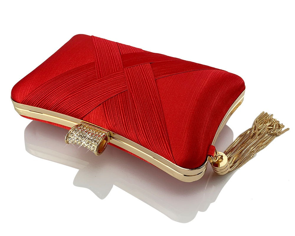 Diamond Tassel Banquet Bag – Evening Shoulder Clutch