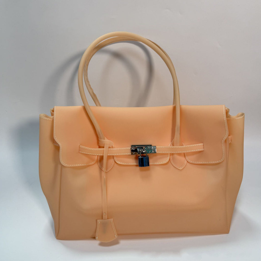 Jellyfirkin New Summer Style Kiiikiii Jelly Tote Shoulder Bag Large Capacity Underarm Bag