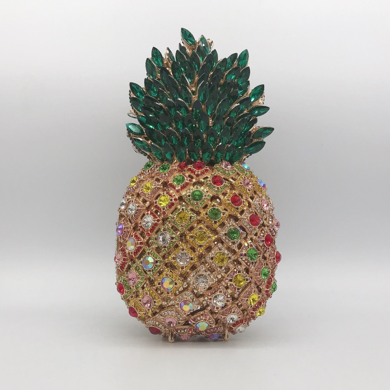 Pineapple Diamond Clutch Bag – Fruit Banquet Evening Purse