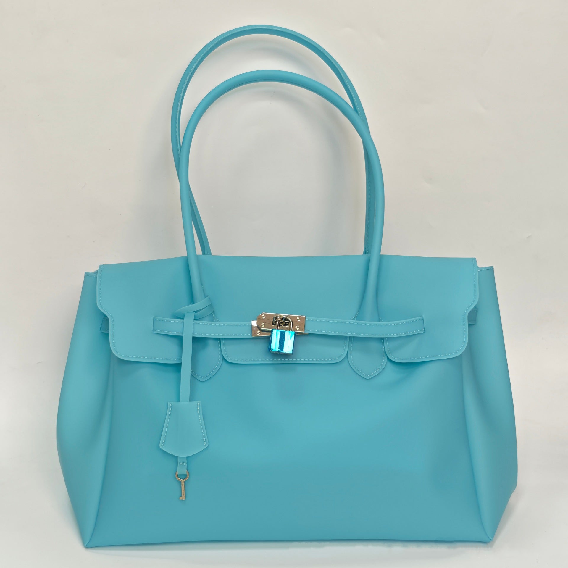 Jellyfirkin New Summer Style Kiiikiii Jelly Tote Shoulder Bag Large Capacity Underarm Bag