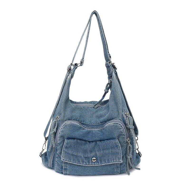 Japanese Harajuku Style Large Capacity Tote Bag for Women, Casual Versatile Multi-functional Backpack, Shoulder Crossbody Bag