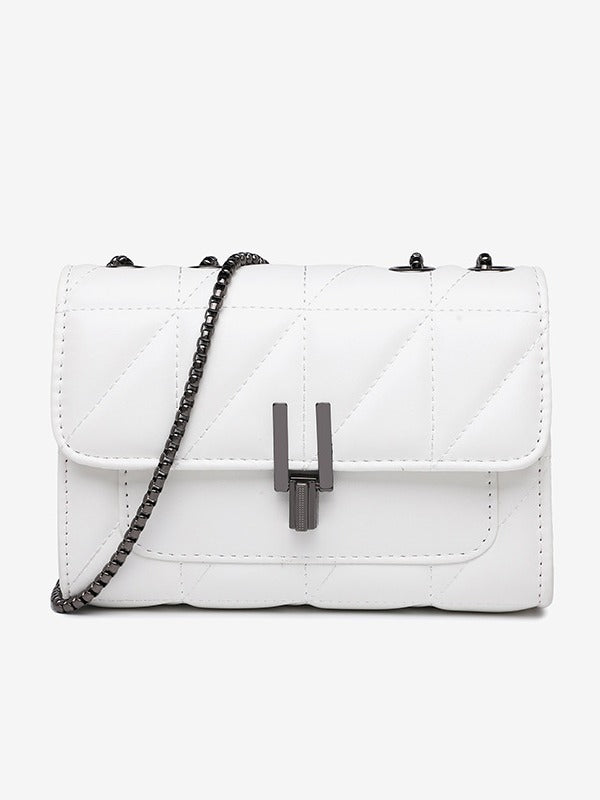 Diamond chain bag, one shoulder crossbody bag, fashionable and versatile, large capacity