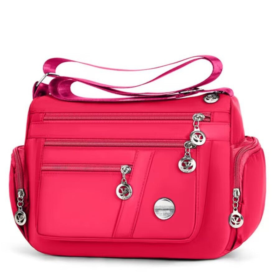 Multi-compartment single-shoulder crossbody bag for women, lightweight, large-capacity single-shoulder bag