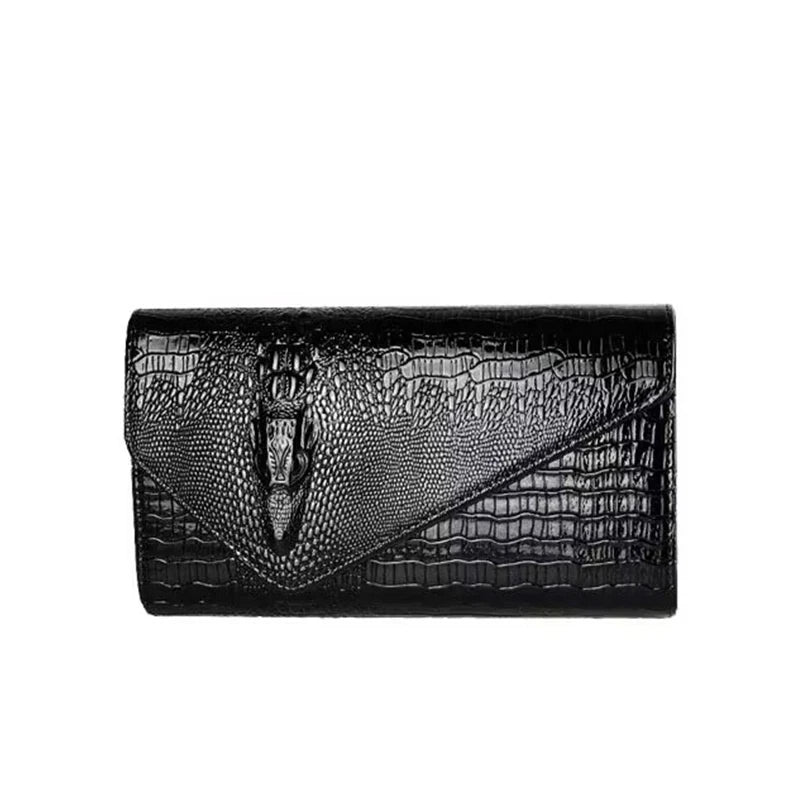Snakeskin Chain Shoulder Bag – Korean Fashion Crossbody Bag