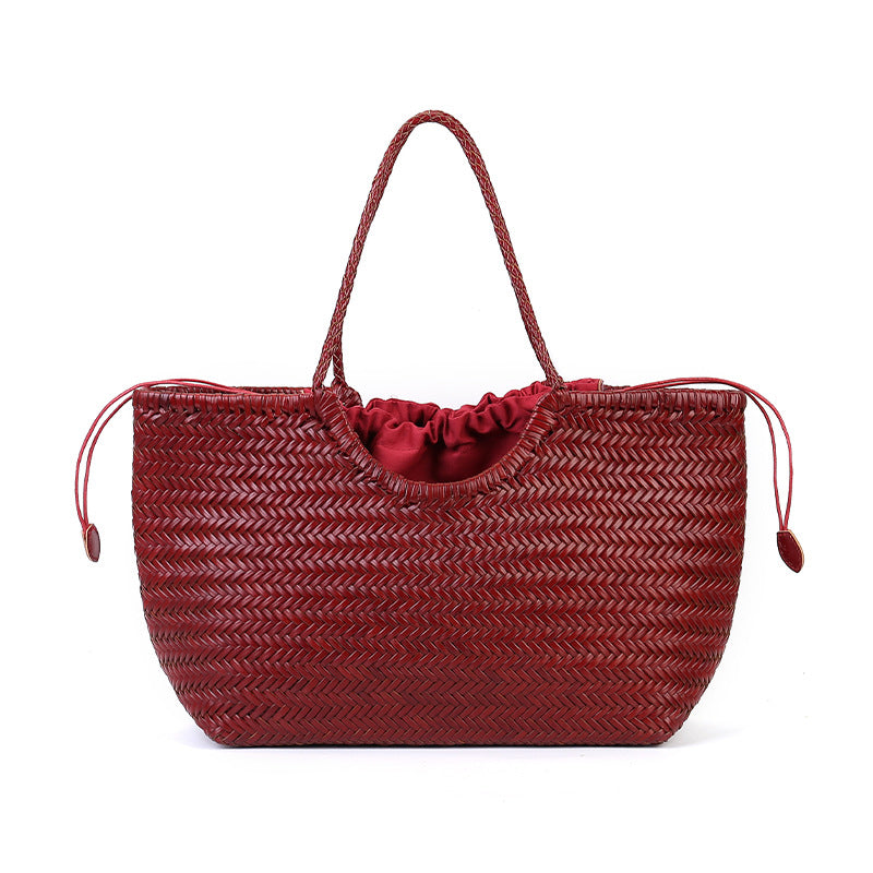 Large capacity woven bag for women