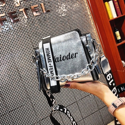 Summer Women Letter Shoulder Bags Female Handbag PU Messenger Bags For Ladies Exquisite Crossbody Bucket Bag