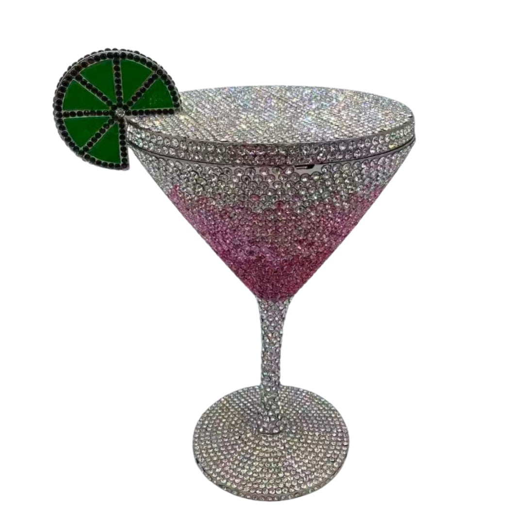 Cocktail Tall Cup Diamond studded Banquet Bag Handheld Women's Bag New