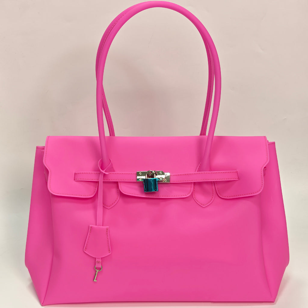 Jellyfirkin New Summer Style Kiiikiii Jelly Tote Shoulder Bag Large Capacity Underarm Bag