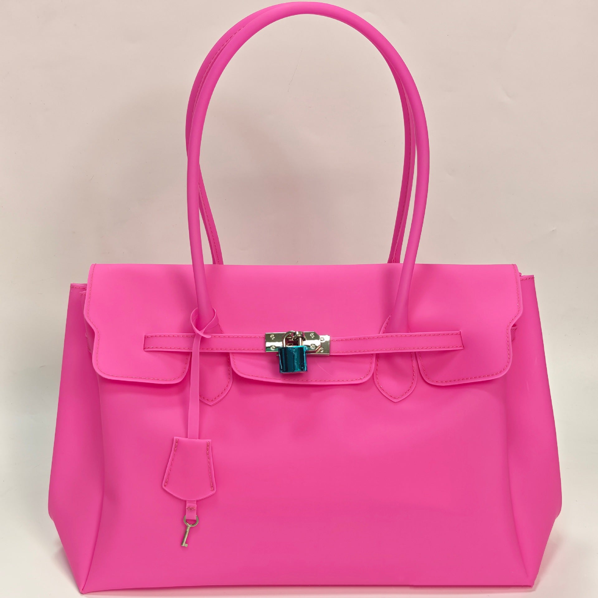 Jellyfirkin New Summer Style Kiiikiii Jelly Tote Shoulder Bag Large Capacity Underarm Bag