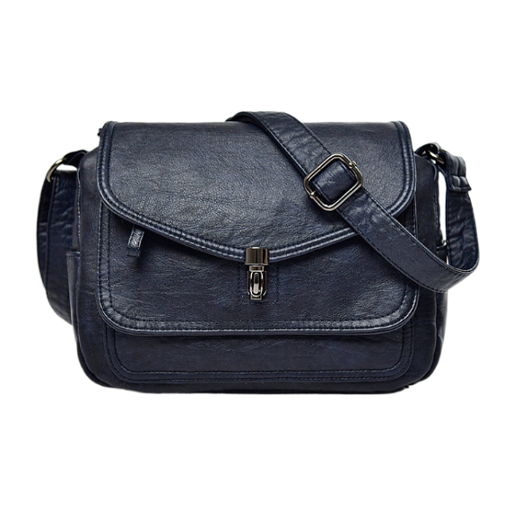 Soft Leather Retro Crossbody Bag – Women's Casual Purse